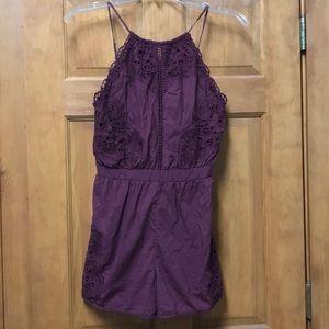 Burgandy romper